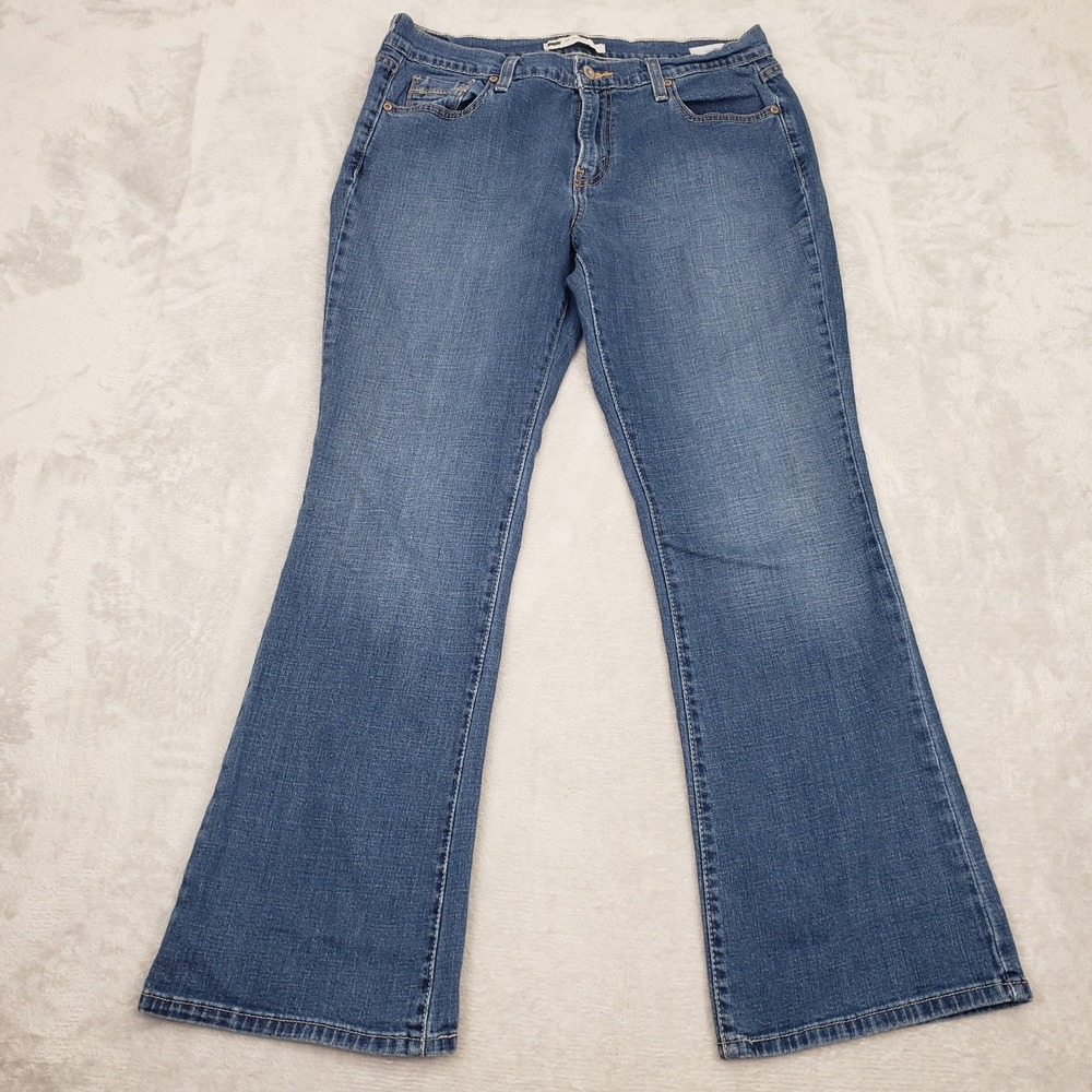 Levi's 515 Women's 515 Bootcut Jeans Size 10S (32)Blue Denim‎ Mid Rise Plus